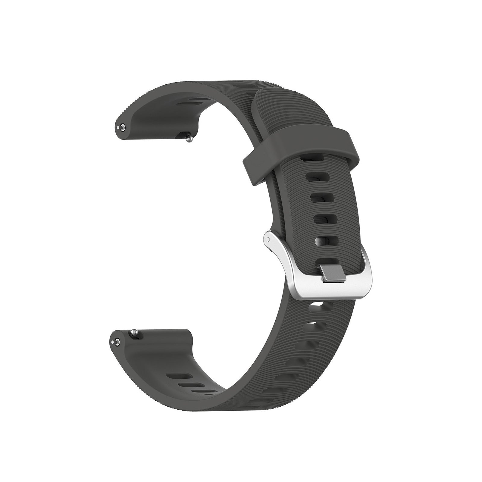 Disscool Cinturino Silicone Per Garmin Forerunner 645 - Larghezza 20 Mm - Colore Nero
