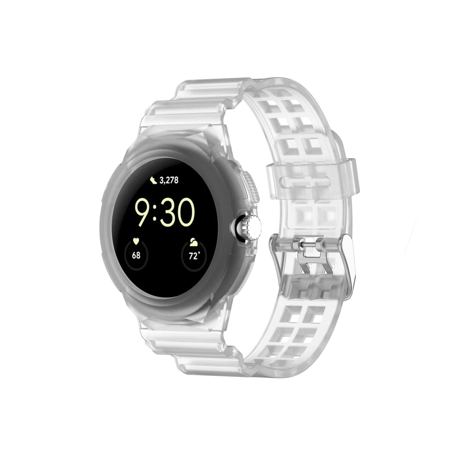 Google Pixel Style Case Clear Watch Strap