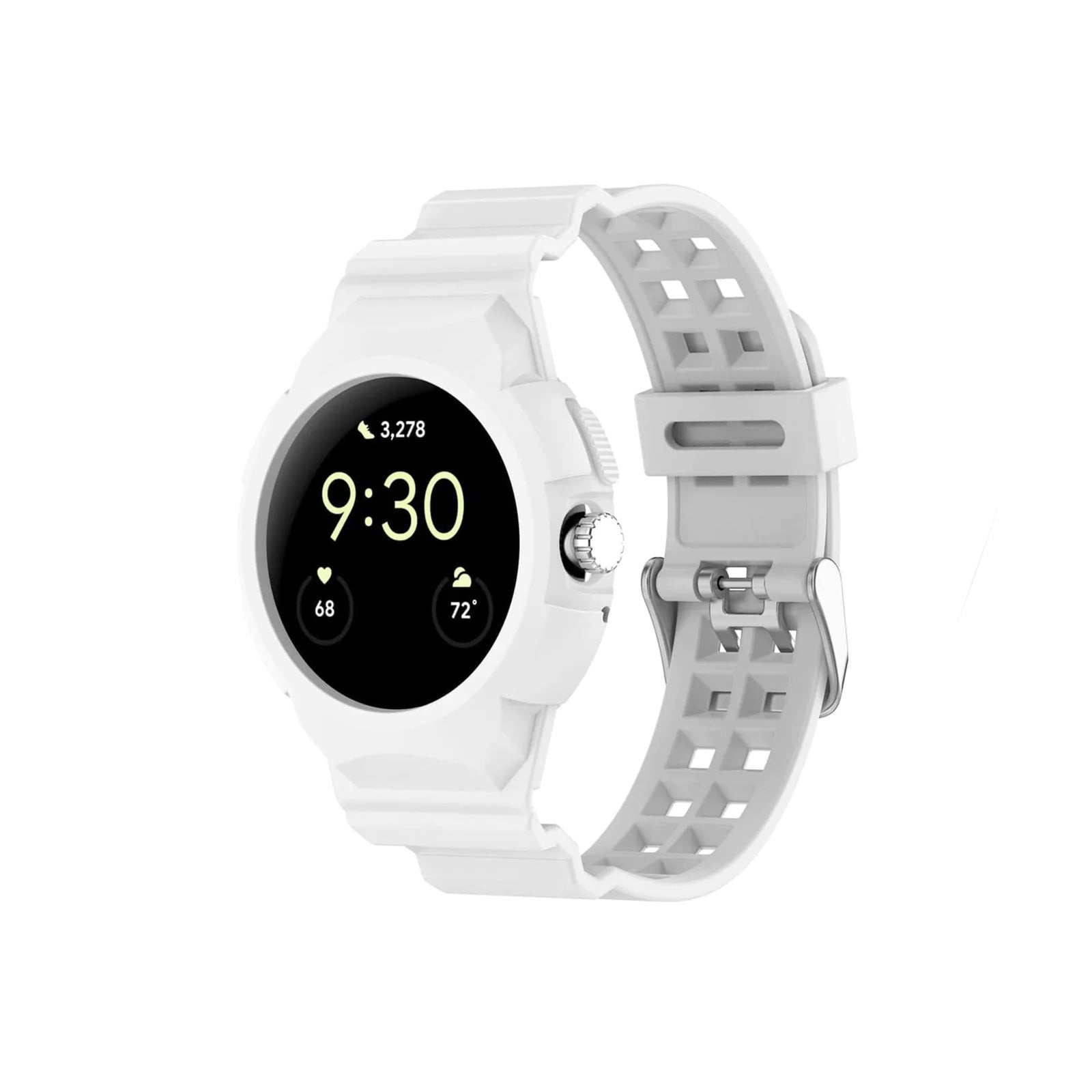 Google Pixel Style Case White Watch Strap