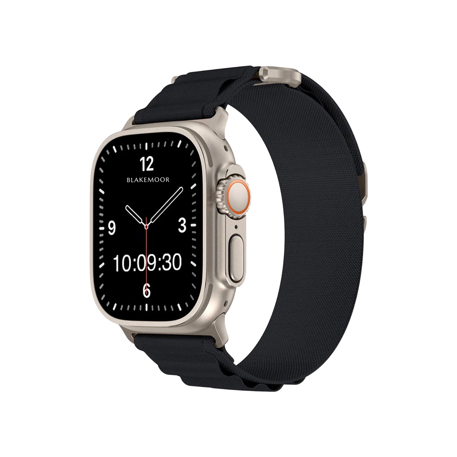 Alpine Loop Black Watch Strap For Apple