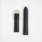 Windsor Sensitive Anti Allergy Black Watch Strap, both pieces laid flat