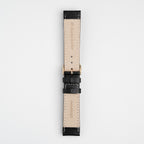 Windsor Sensitive Anti Allergy Black Watch Strap, underside showing the lining