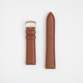 Windsor Sensitive Anti Allergy Brown Watch Strap, both pieces laid flat