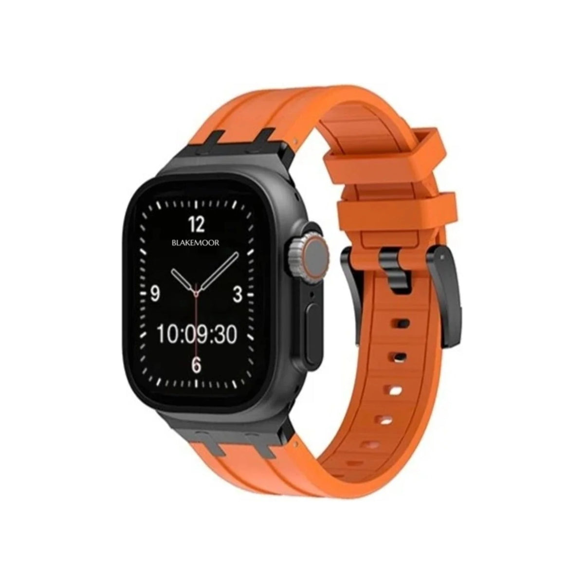 AP Orange with Black Buckle Watch Strap for Apple