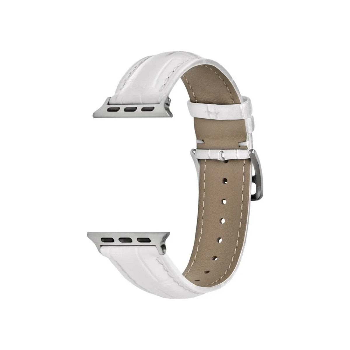 Ascot White Watch Strap for Apple