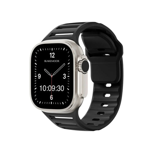 Bamburgh Black Watch Strap for Apple