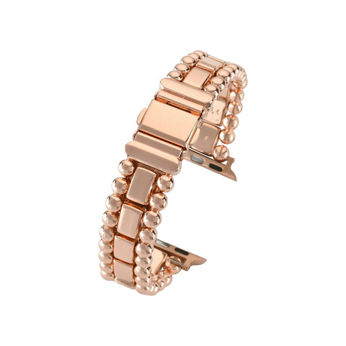 Belgravia Crystal Rose Gold Watch Strap for Apple