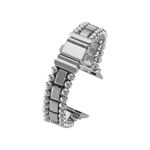 Belgravia Crystal Silver Watch Strap for Apple