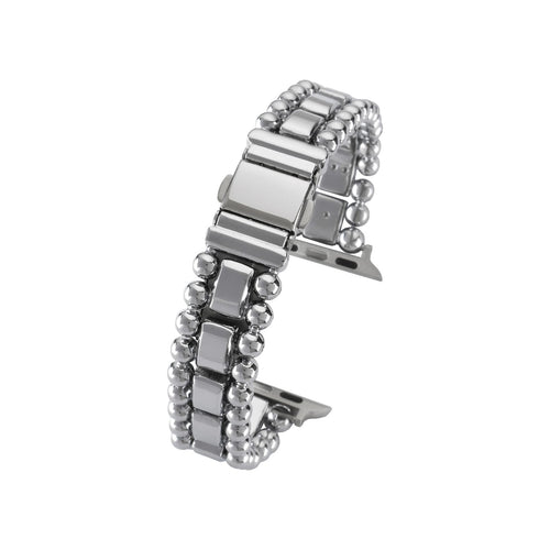 Belgravia Silver Watch Strap for Apple