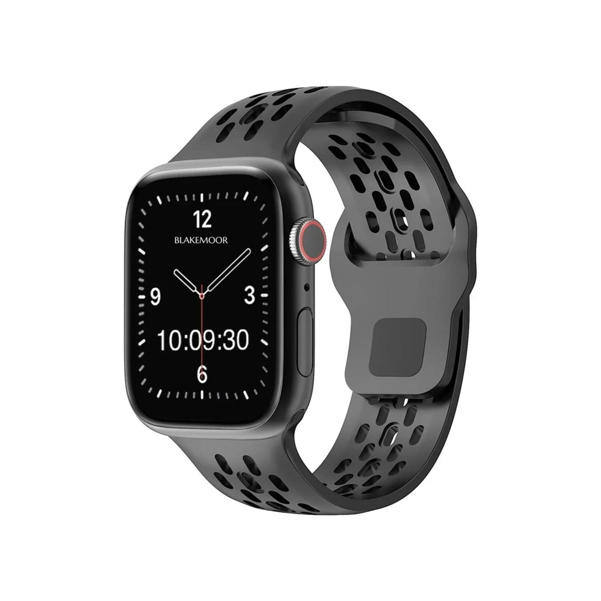 Saunton Black Watch Strap for Apple