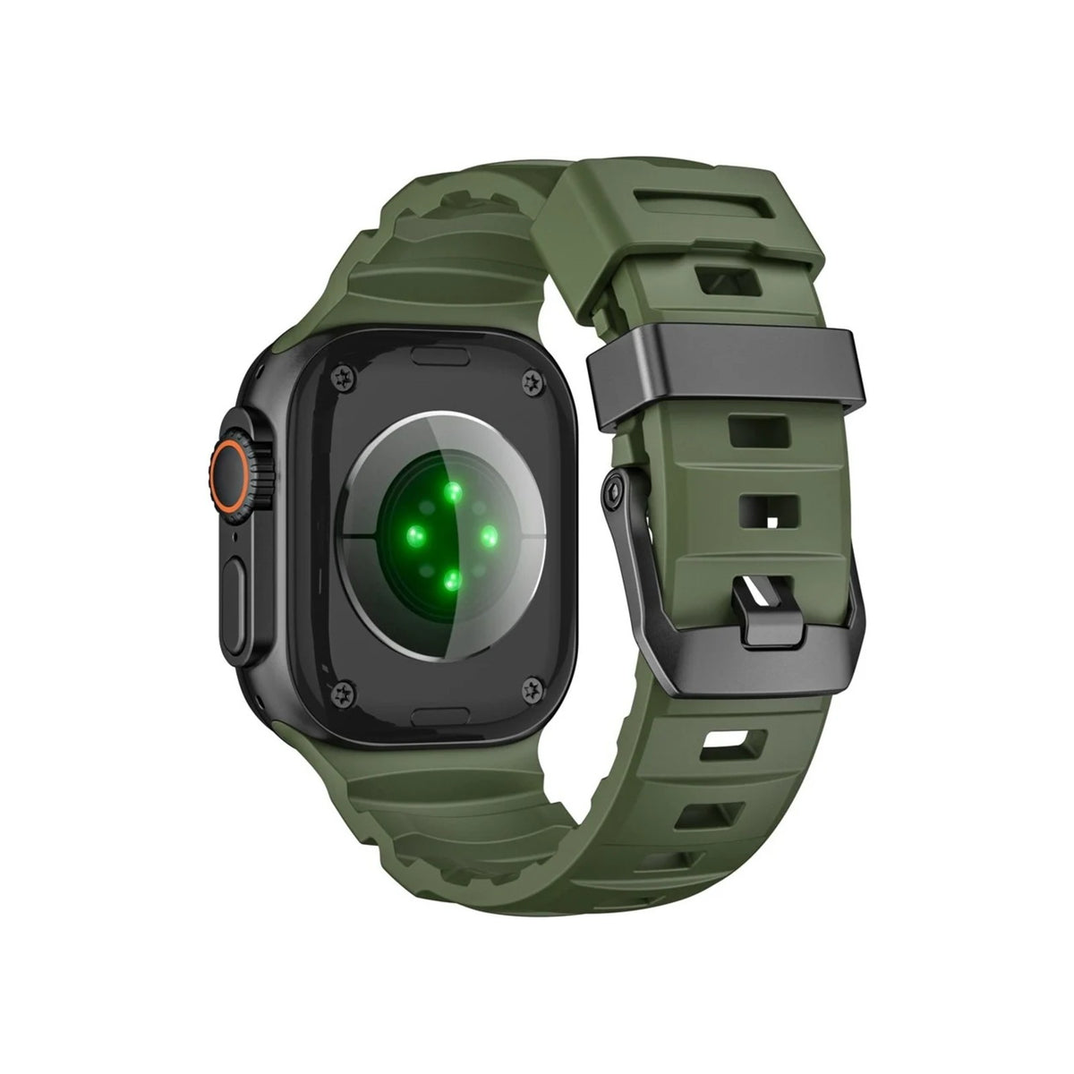 Snowdon Green & Black Watch Strap for Apple