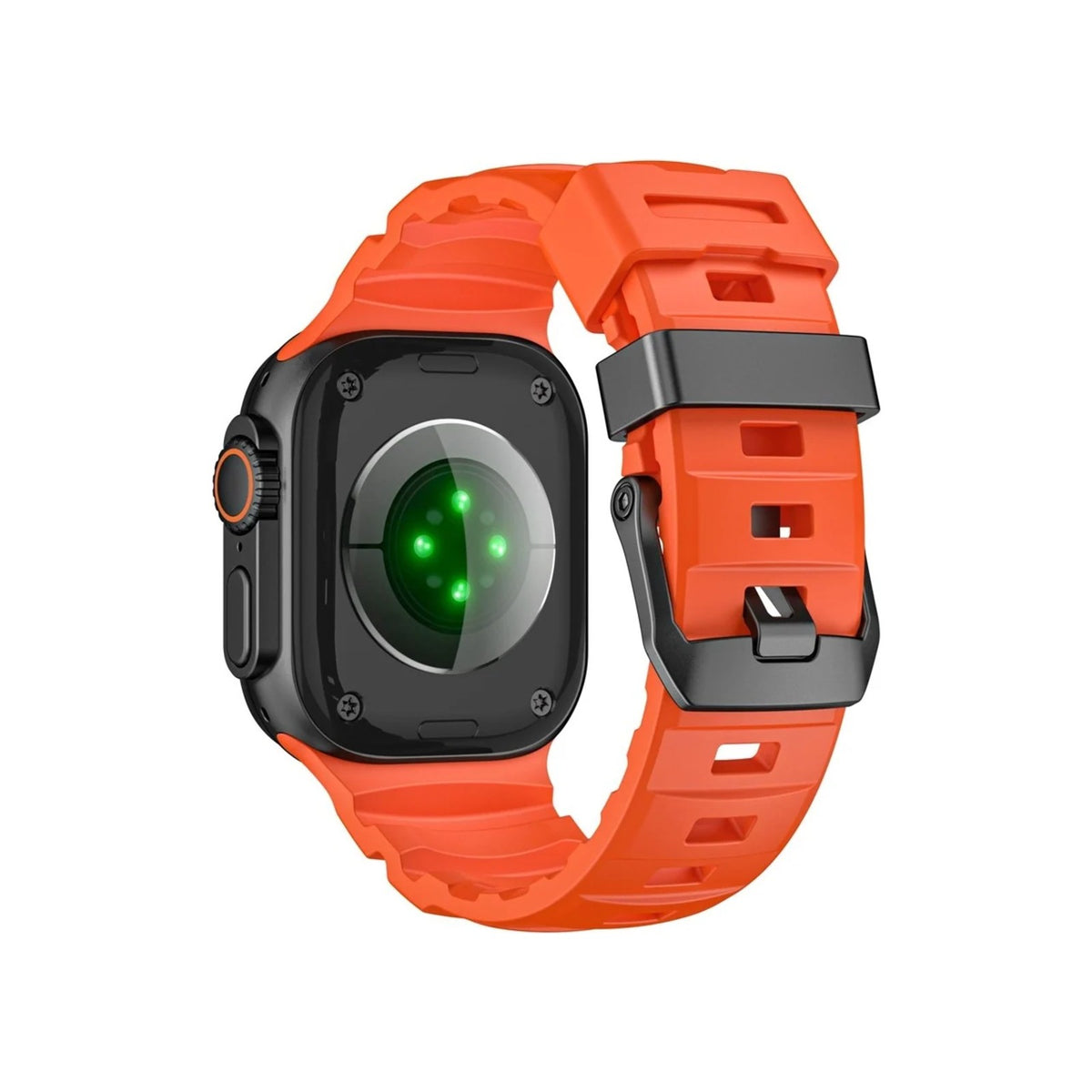 Snowdon Orange & Black Watch Strap for Apple