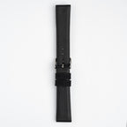 Canvas Black Watch Strap, underside showing the lining