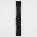 Hex FKM Quick Release Rubber Black Watch Strap, underside showing the lining