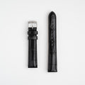 Handmade Alligator Grain Black Watch Strap