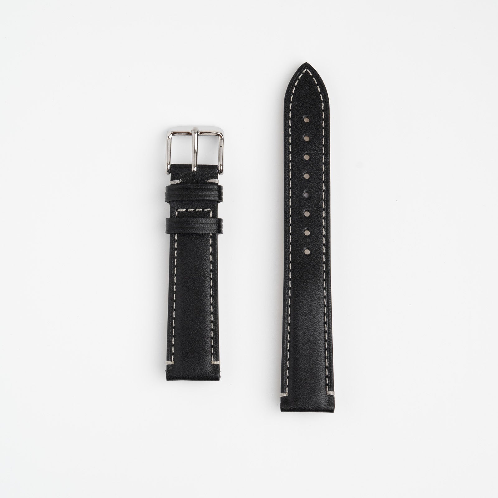 Handmade Contrast Black Watch Strap