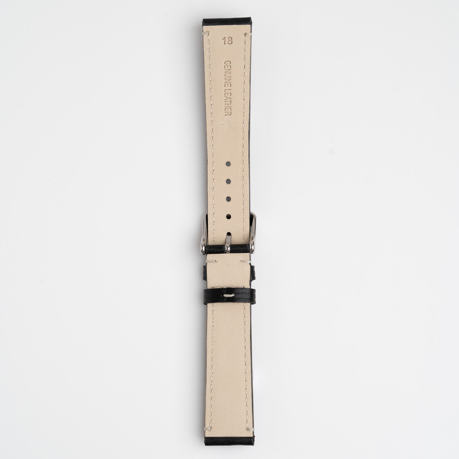 Handmade Contrast Black Watch Strap