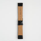 Open Ended Crocodile Black Watch Strap, alternative view