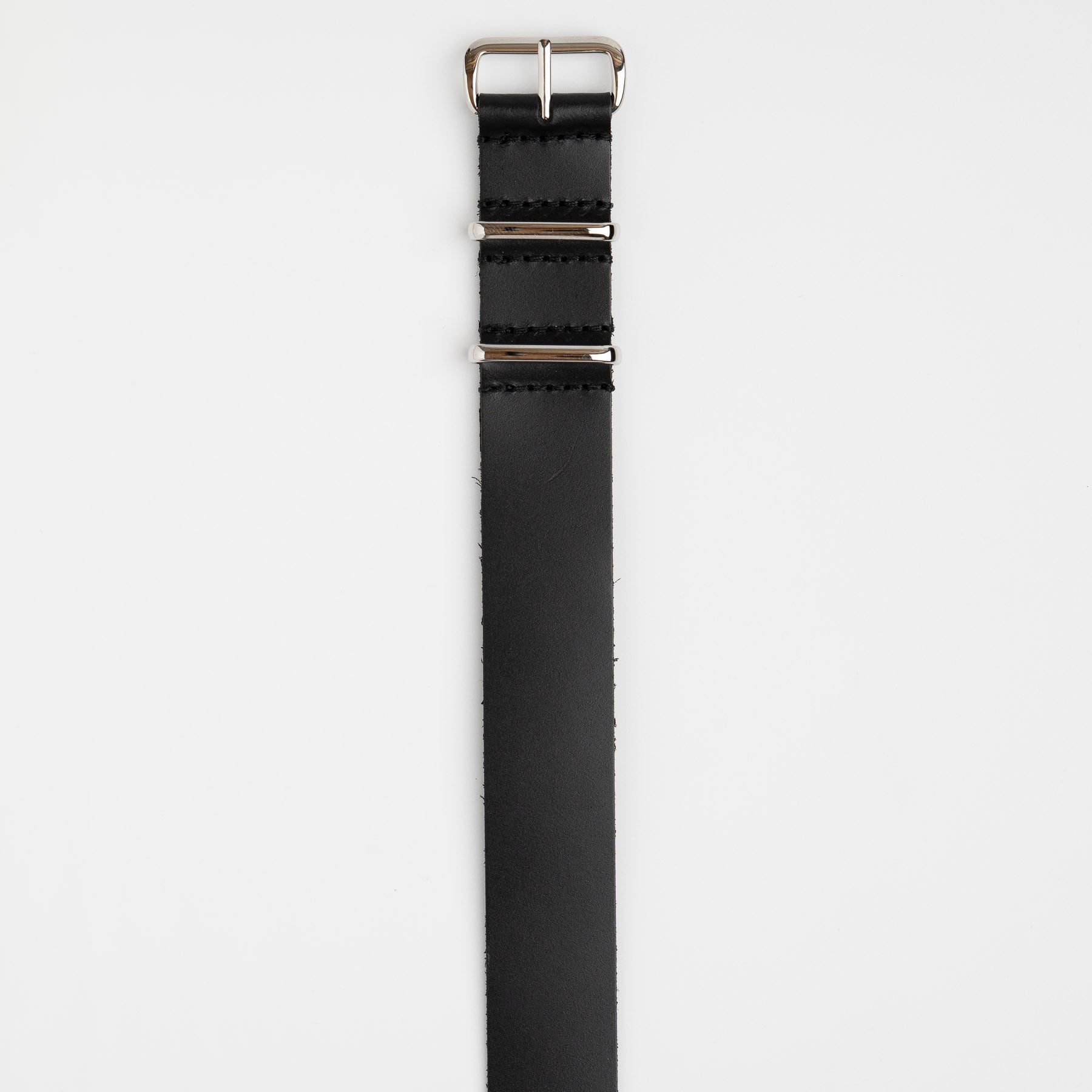 Weaverham Leather Black Watch Strap