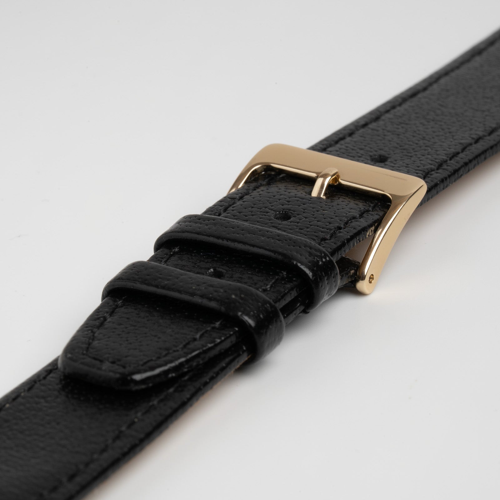 Open Ended Buffalo Black Watch Strap