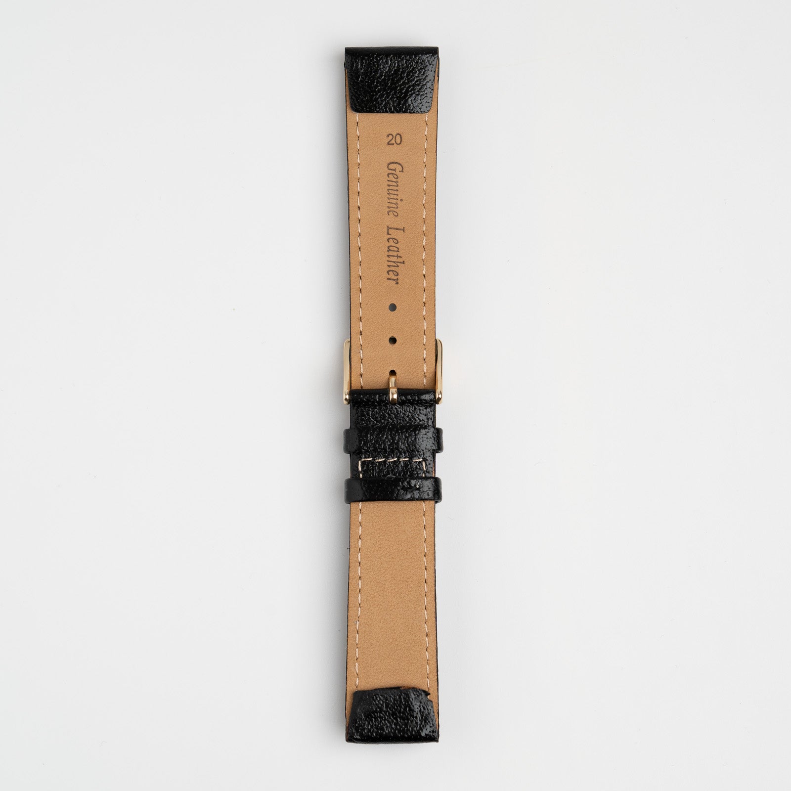 Open Ended Buffalo Black Watch Strap