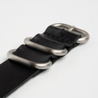 Weaverham Zulu Leather Black Watch Strap, alternative view