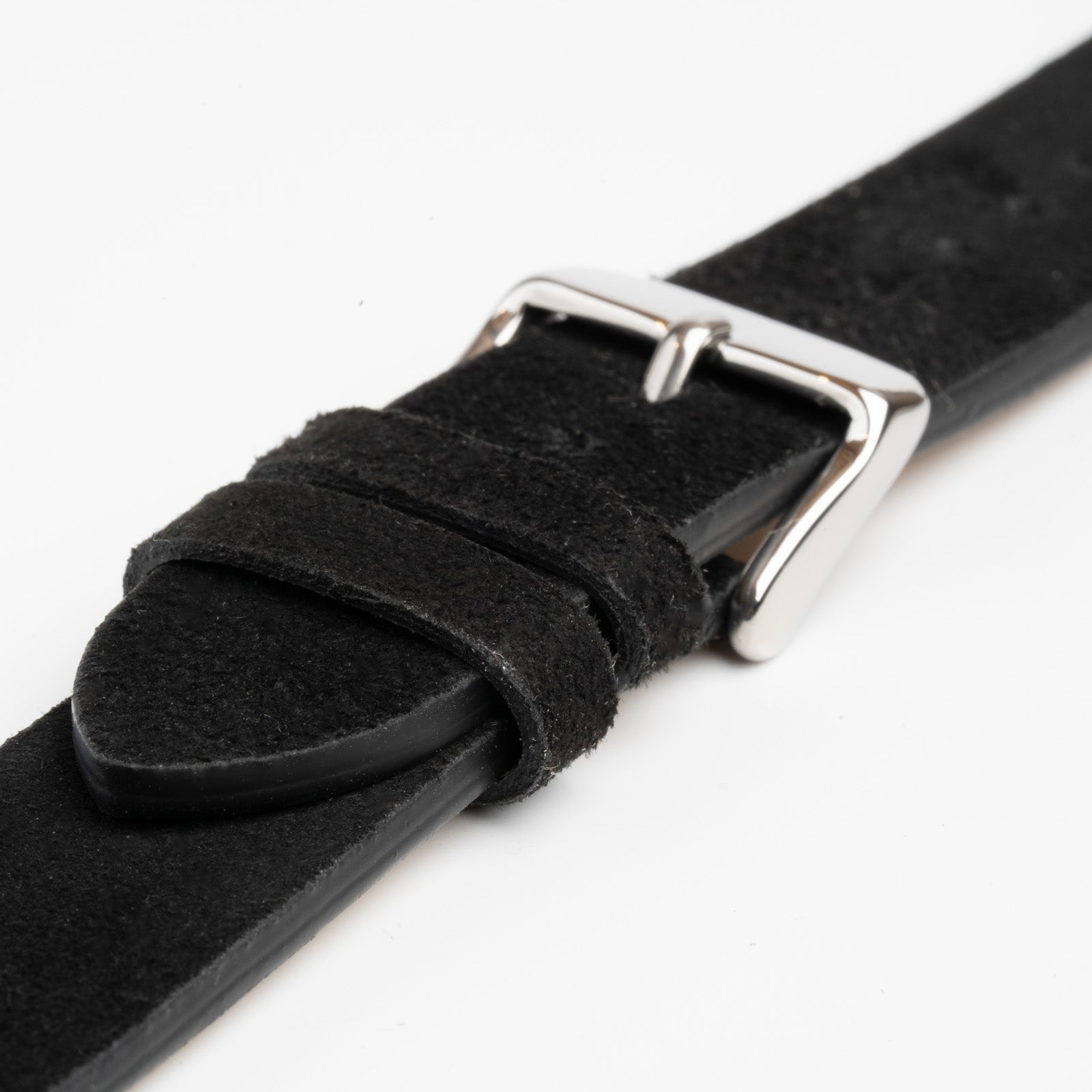 Kensington Napped Suede Black Watch Strap