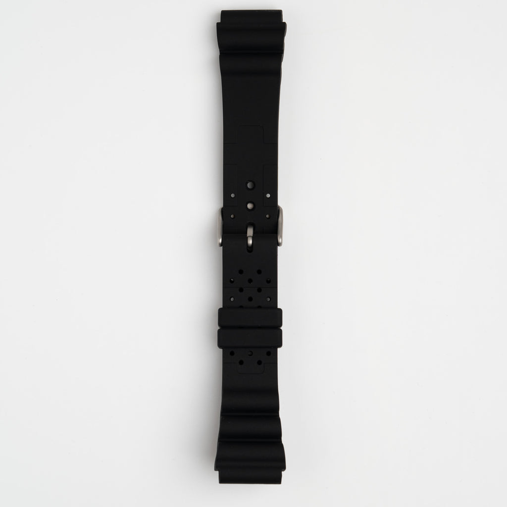 Submerge ND Limits Black Watch Strap, underside showing the lining