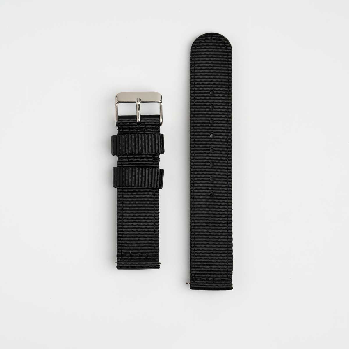 Nylon Quick Release Black Watch Strap