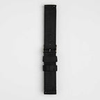 Nylon Quick Release Black Watch Strap, underside showing the lining