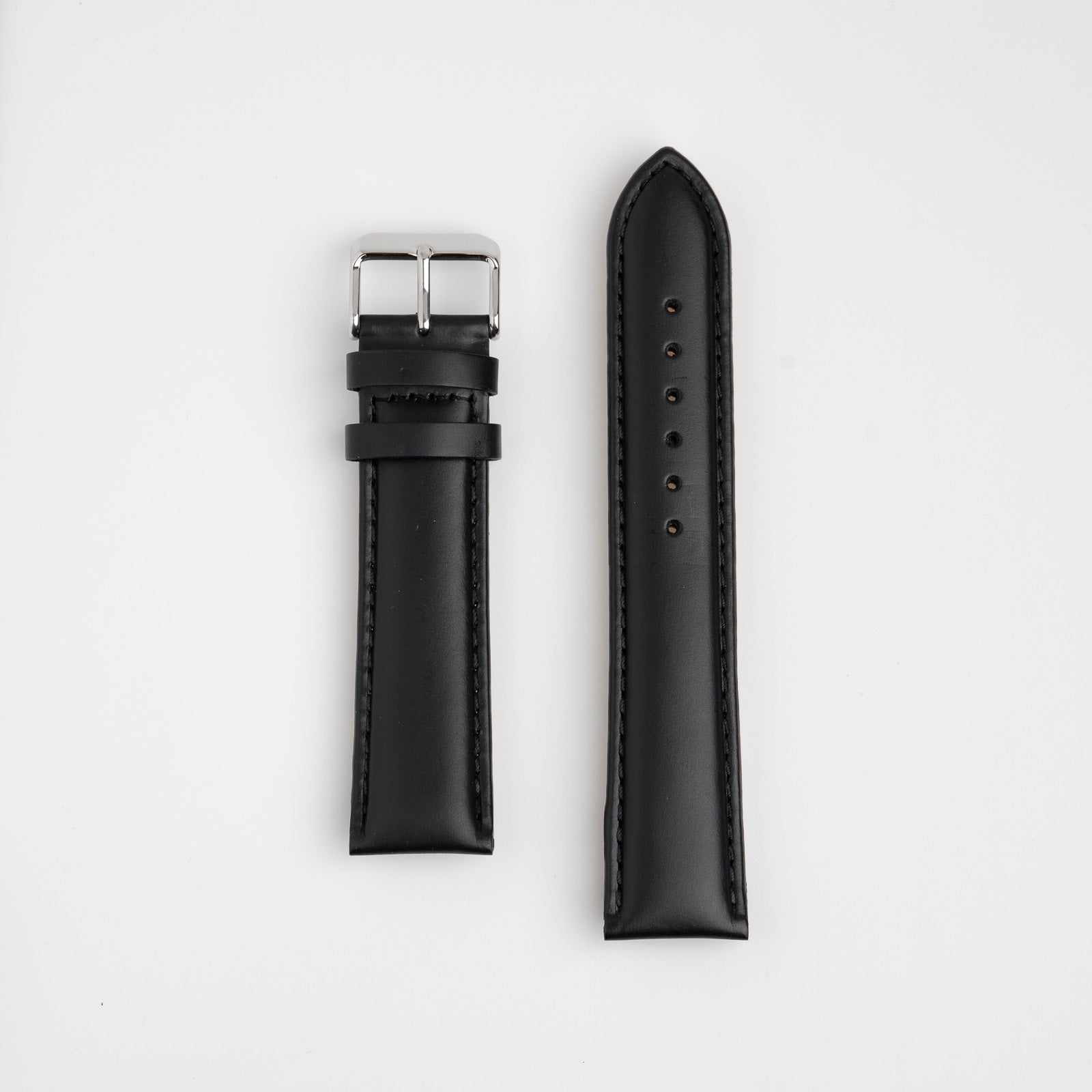 Padded Calf Black Watch Strap