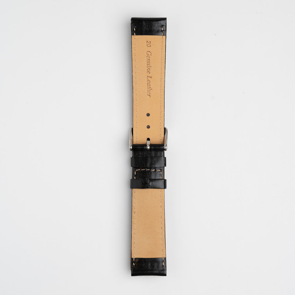 Henley Black Watch Strap, underside showing the lining