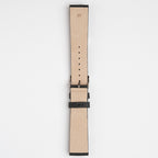 Pineapple Leaf Black Watch Strap, underside showing the lining
