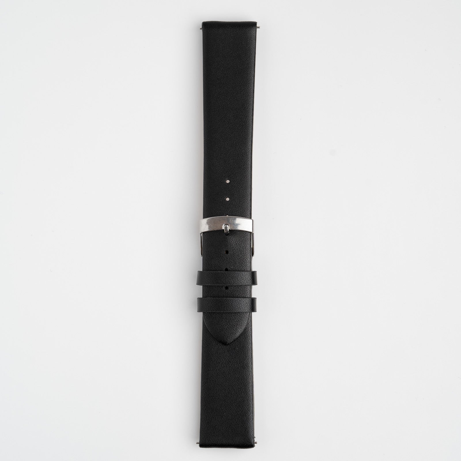 Windsor Smooth Quick Release Black Watch Strap