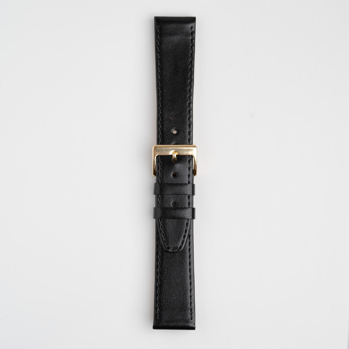 Black Mayfair Subtle XL watch strap, buckled, front view