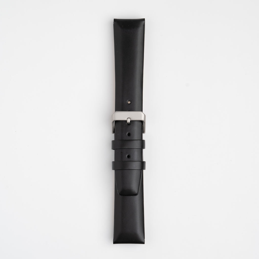 Square Padded Black Watch Strap
