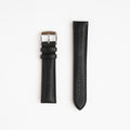 Henley Superior Supple Black Watch Strap, both pieces laid flat