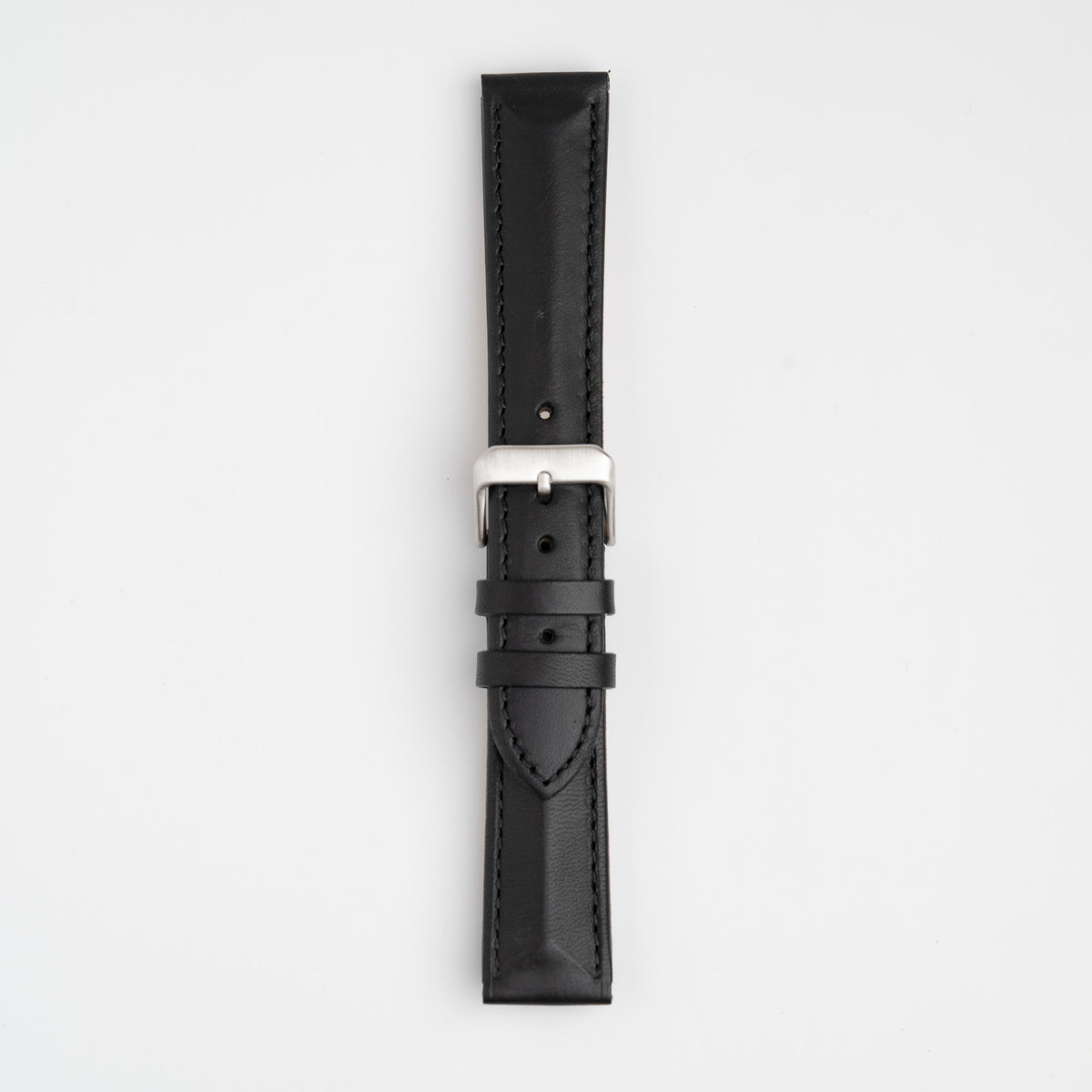 Triangular Padded Black Watch Strap