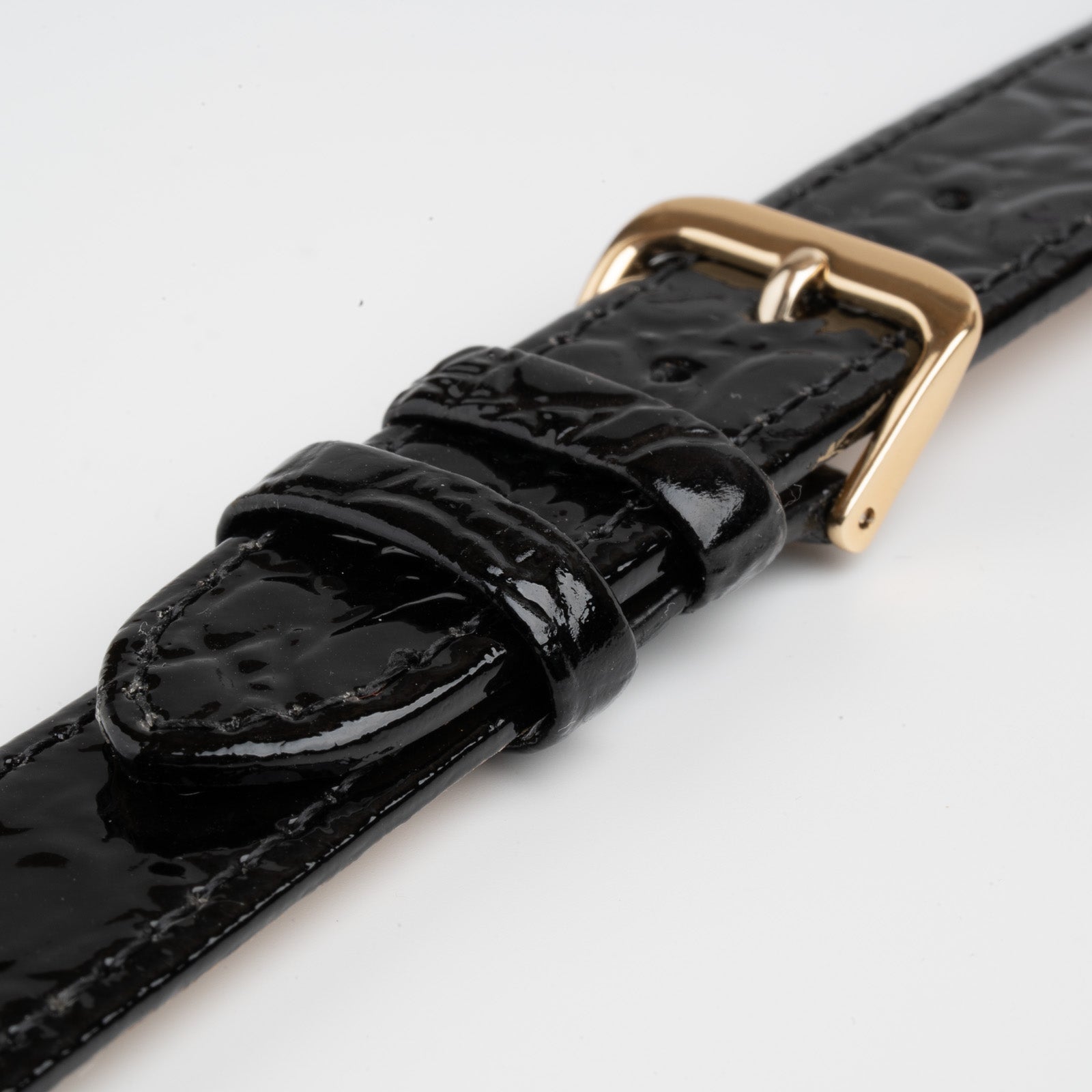 Crocodile Value Black Watch Strap