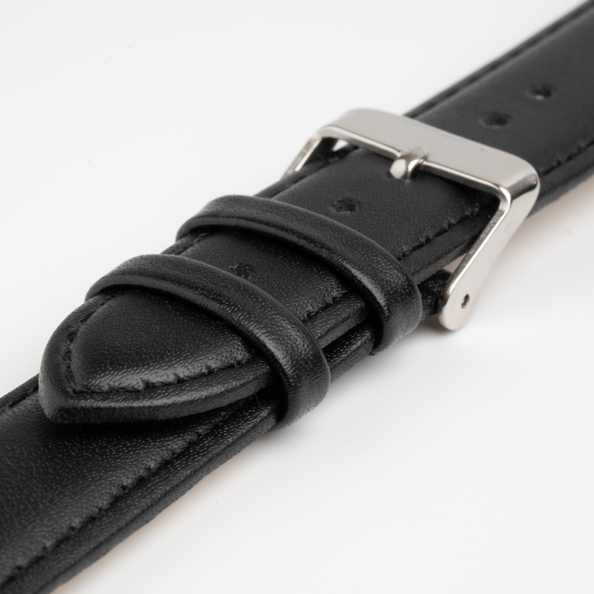 Economy Padded Black Watch Strap