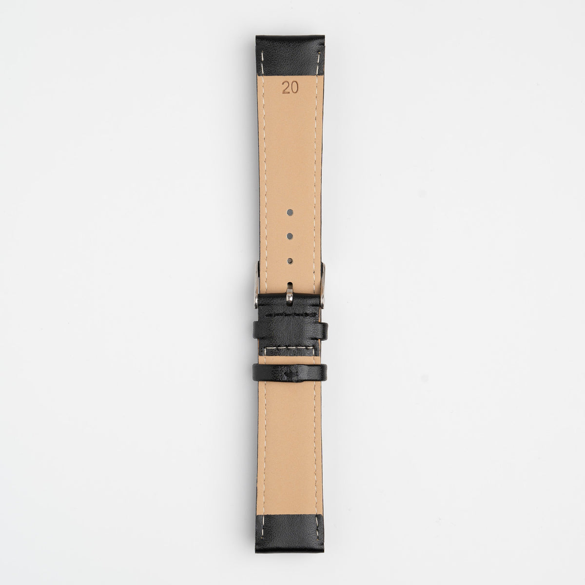 Economy Padded Black Watch Strap
