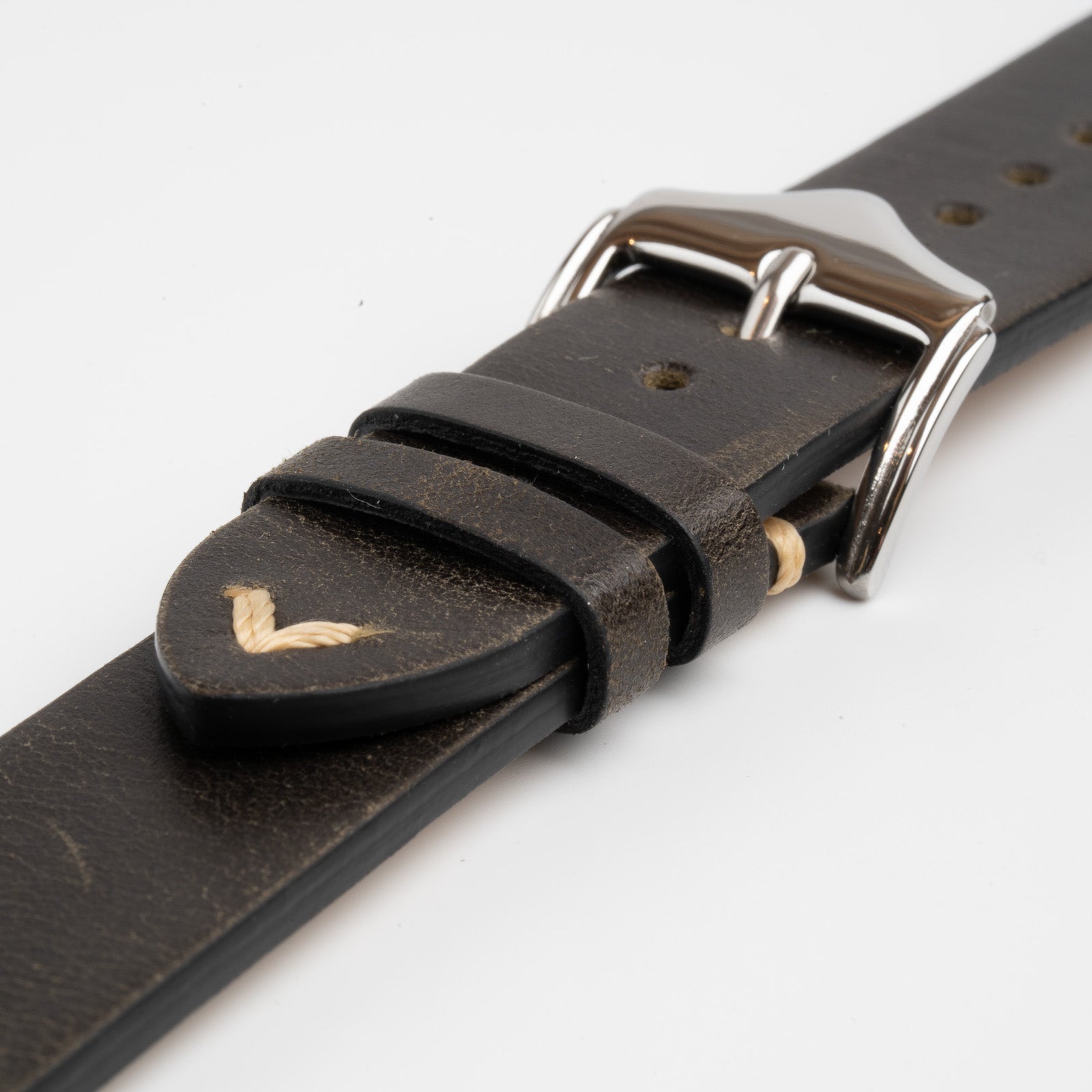 Silverstone Vintage Black Watch Strap