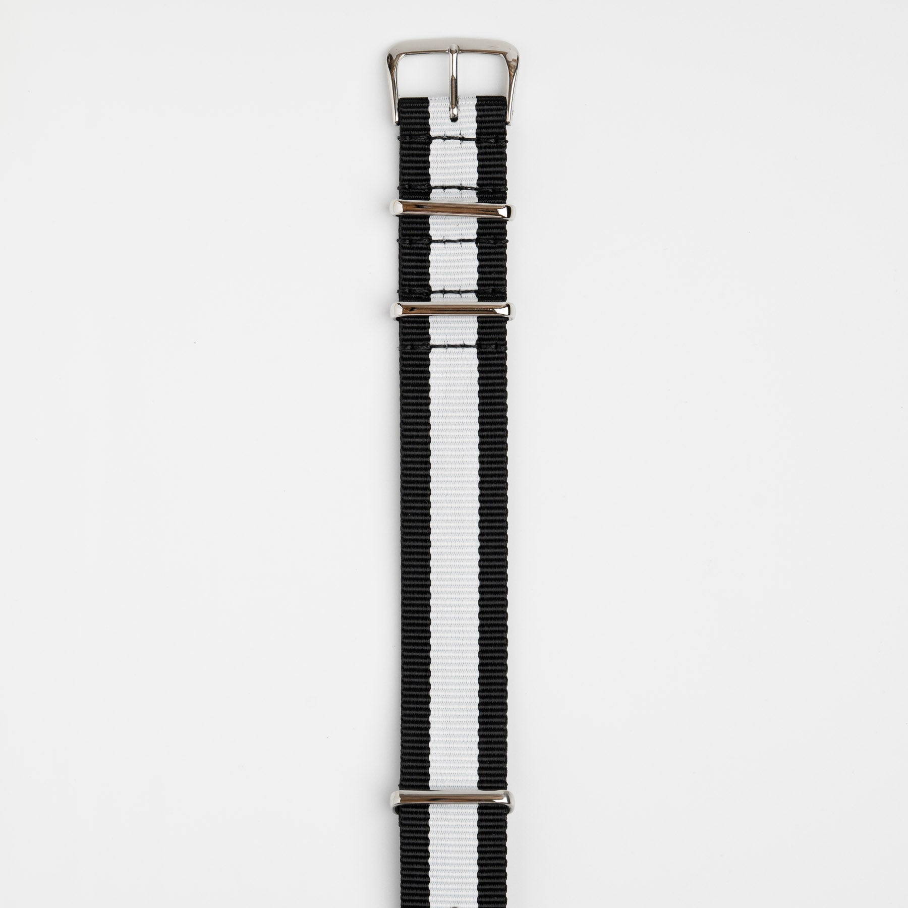 Weaverham Nylon Black & White Watch Strap