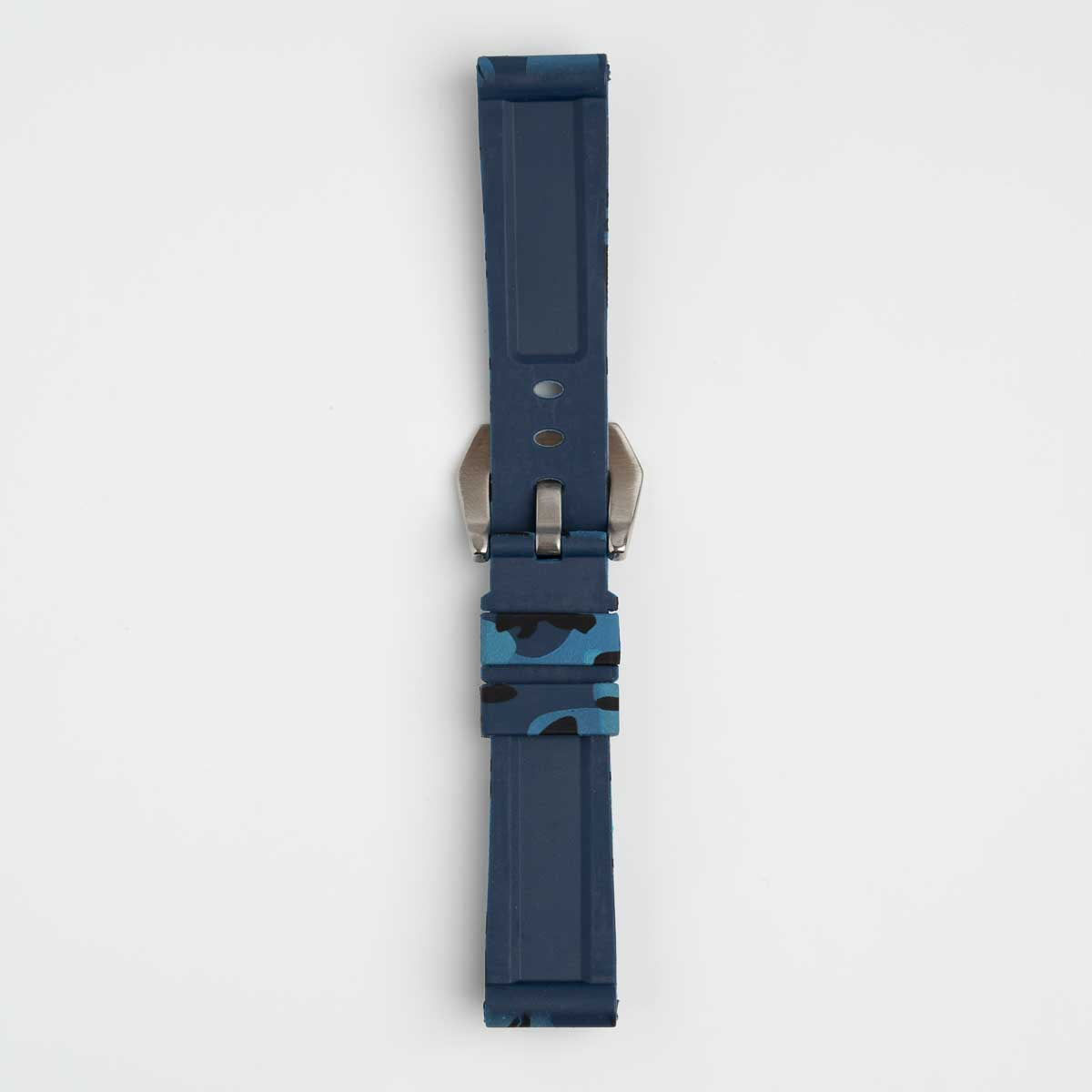 Submerge Camo Silicone Blue Watch Strap