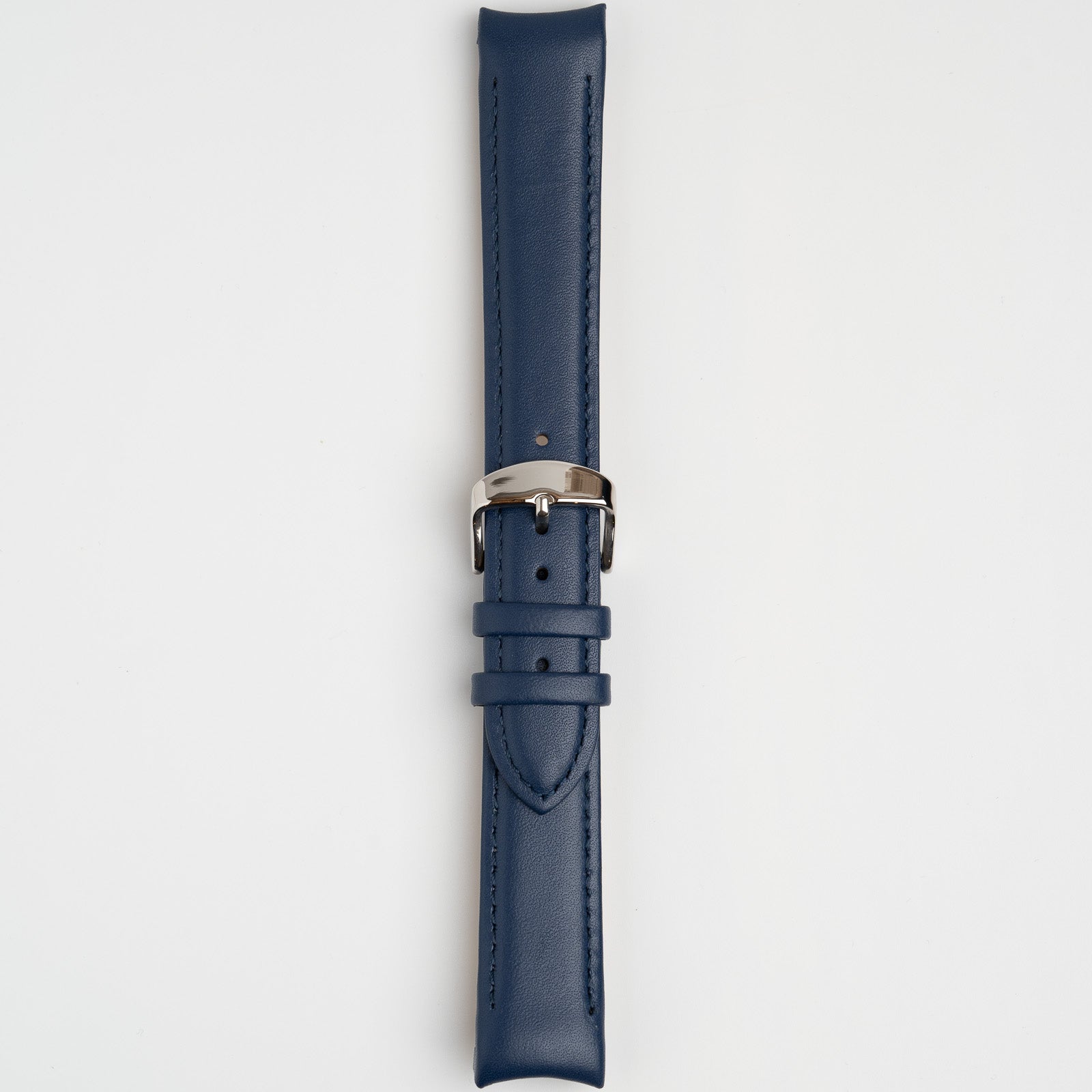 Smooth Curved Blue Watch Strap