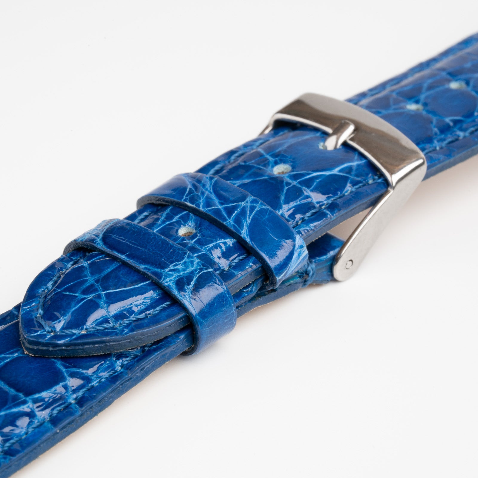 Autentico Crocodile Blue Watch Strap