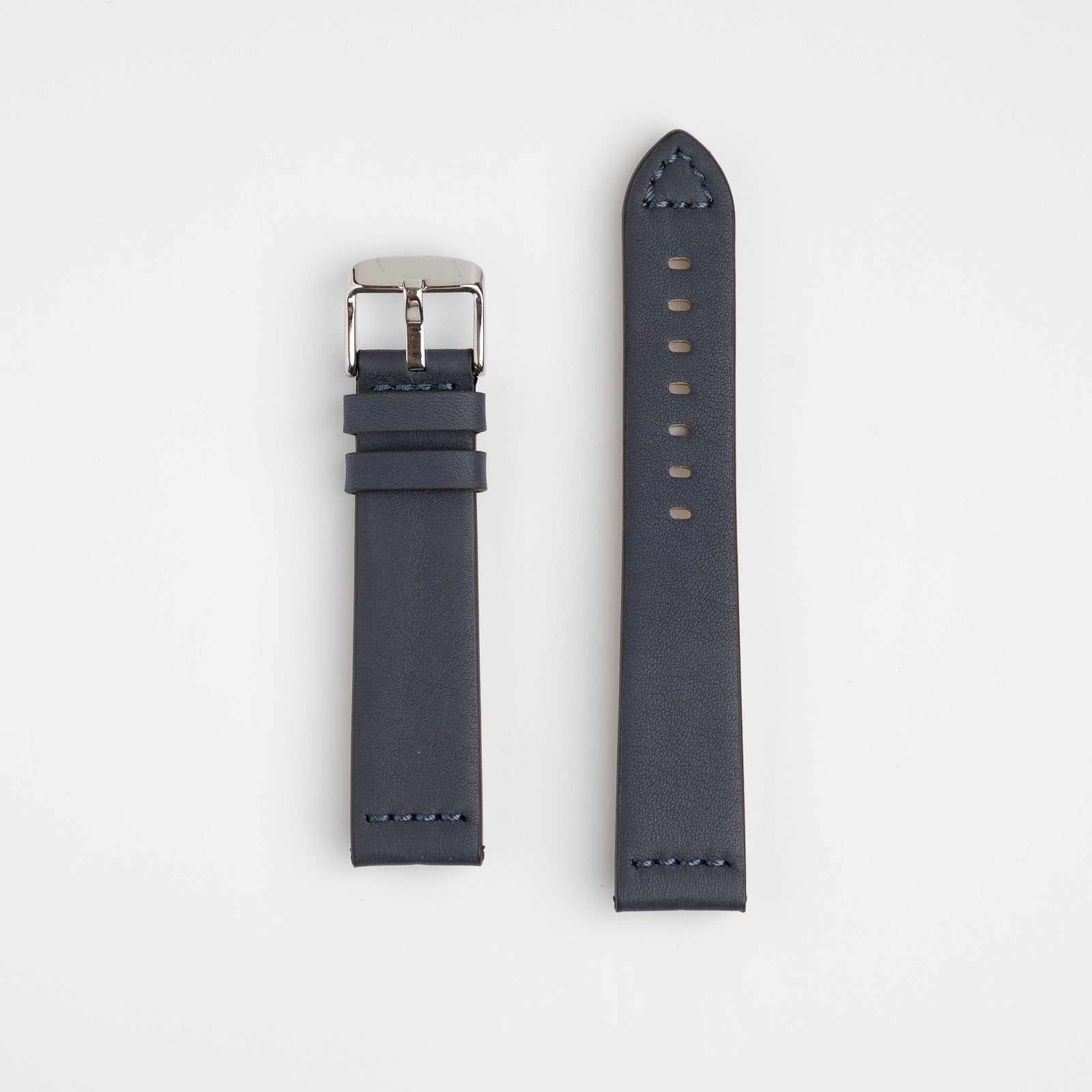 Handmade Smooth Blue Watch Strap