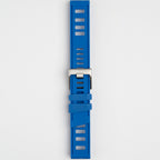 Submerge ISO Dive Blue Watch Strap, buckled up, front view