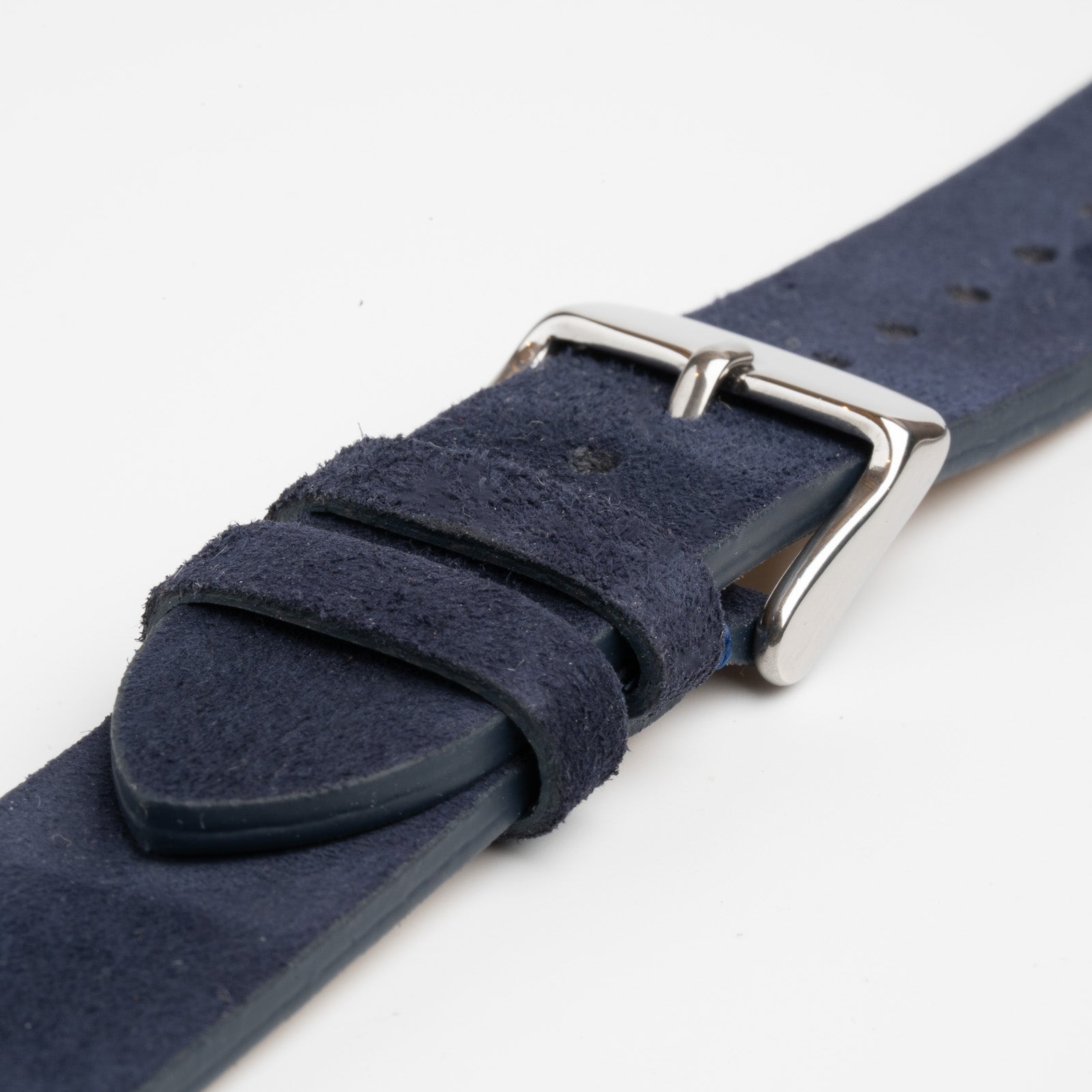 Kensington Napped Suede Blue Watch Strap