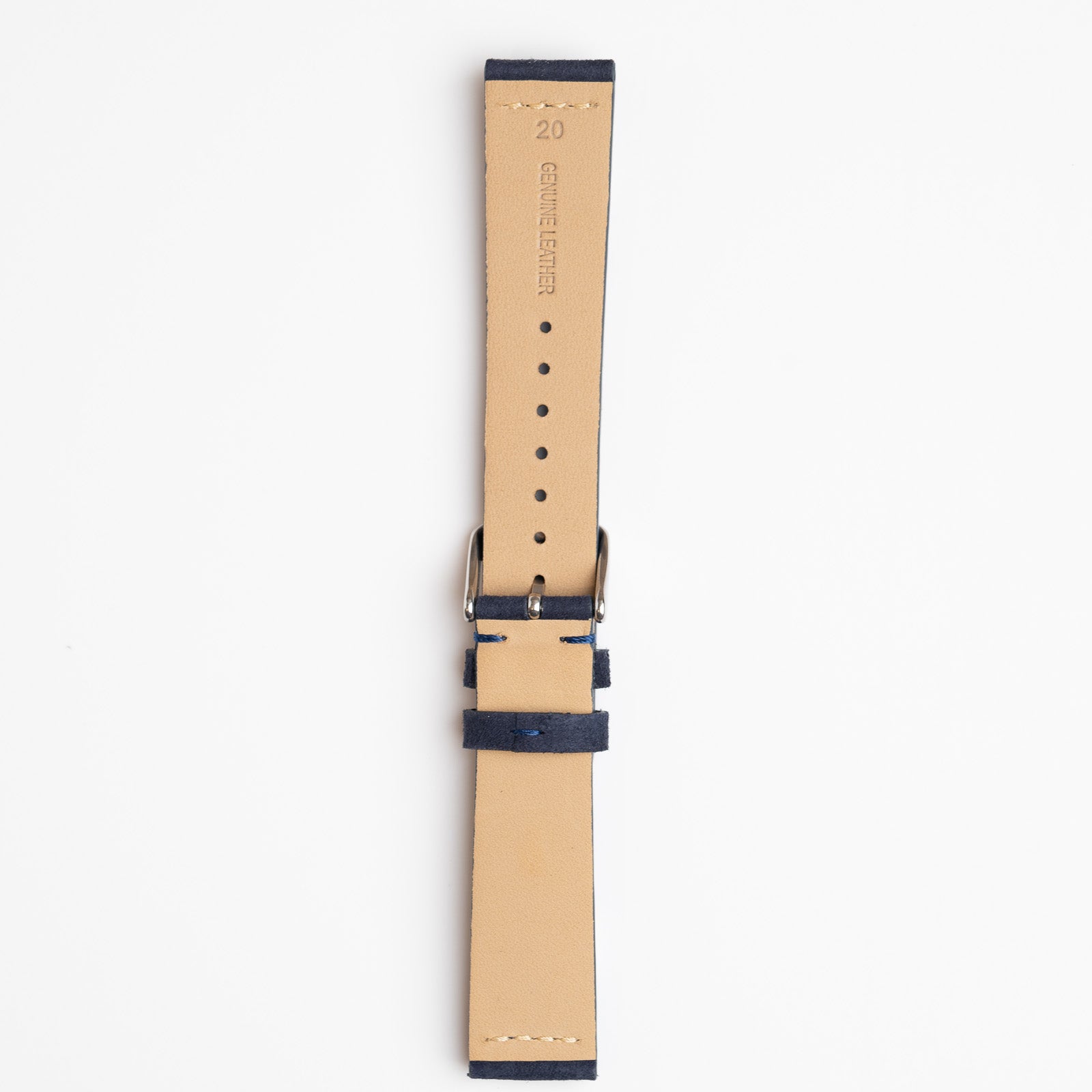 Kensington Napped Suede Blue Watch Strap